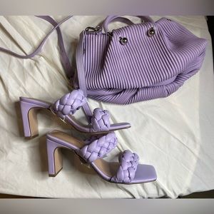 Purple heeled sandal